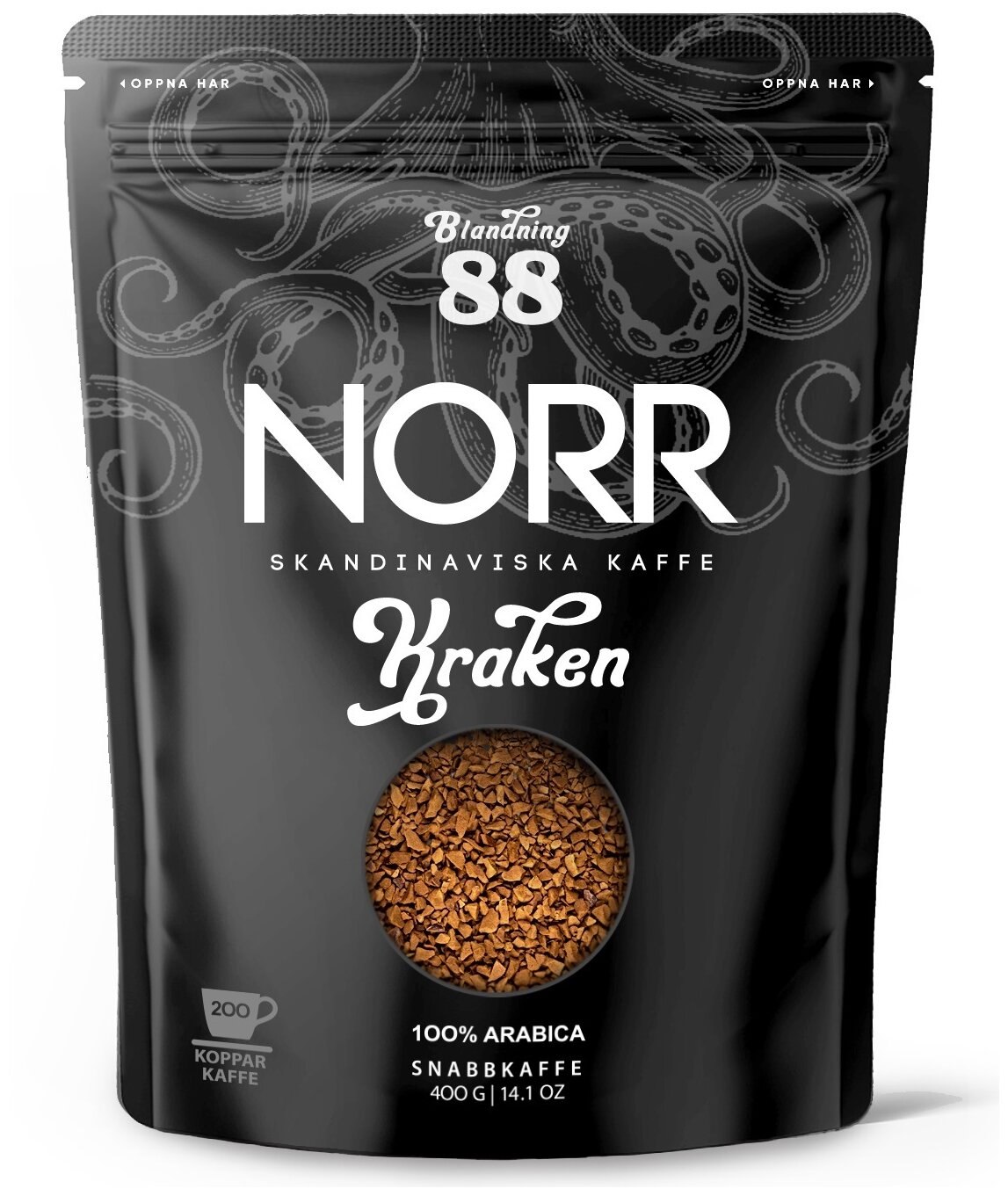 Кофе растворимый сублимированный Norr Kraken №88, 400 гр.