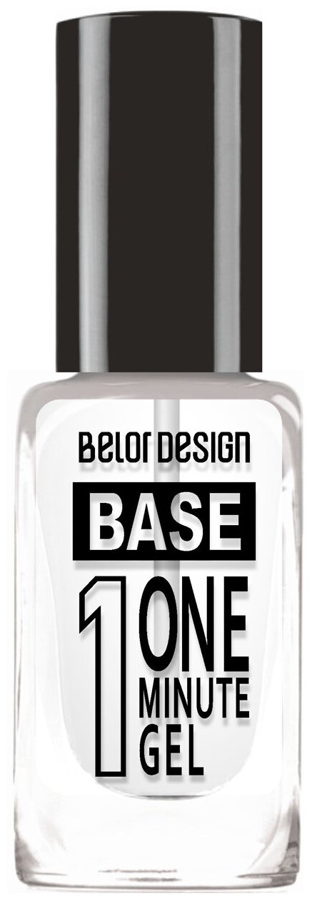 Belor Design Основа с гель-эффектом ONE MINUTE gel Base прозрачный 10 мл