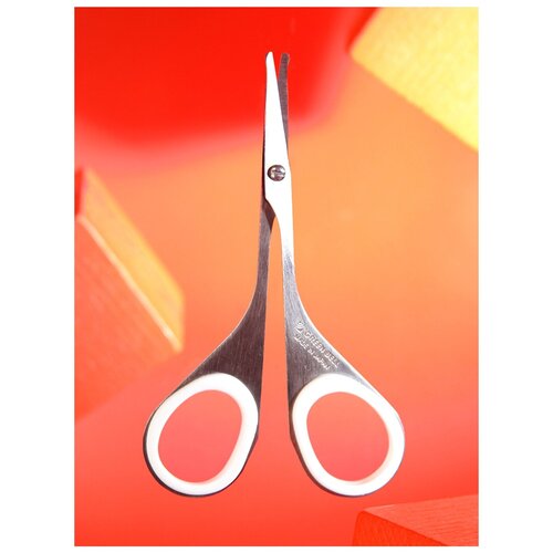 Ножницы маникюрные с закруглёнными безопасными концами из нержавеющей стали 9х4,3х0,5 см Green Bell