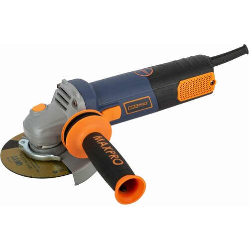 Шлифмашина угловая 950 Вт 11000 обмин быстрозажим кожух антивибр руч доп щетки MAX-PRO 742400₽
