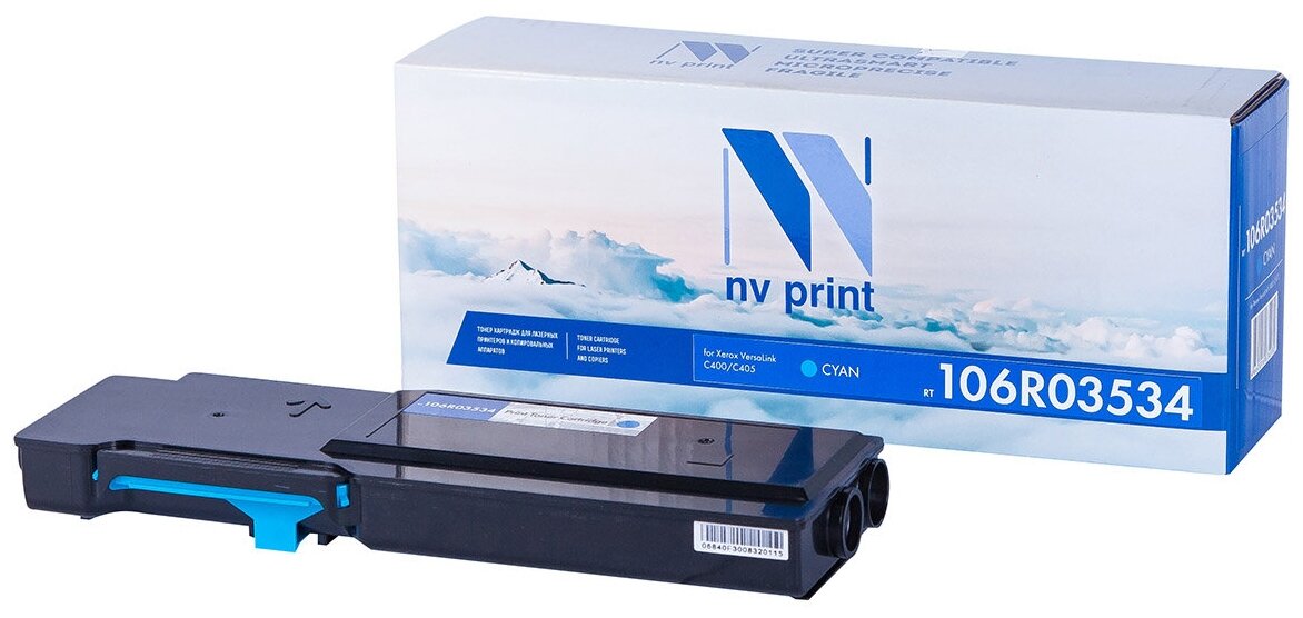 Лазерный картридж NV Print NV-106R03534C для для Xerox VL C400, Xerox VL C405, 106R03534 (совместимый, голубой, 8000 стр.)