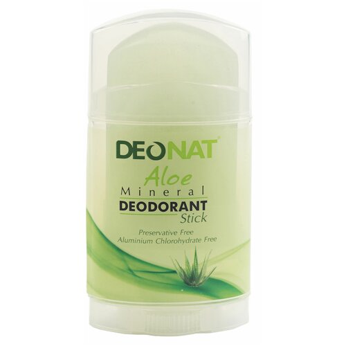 DEONAT Дезодорант Aloe (twist up), кристалл (минерал), twist-up, 100 мл, 1 шт. deonat дезодорант aloe push up кристалл минерал 100 мл 100 г