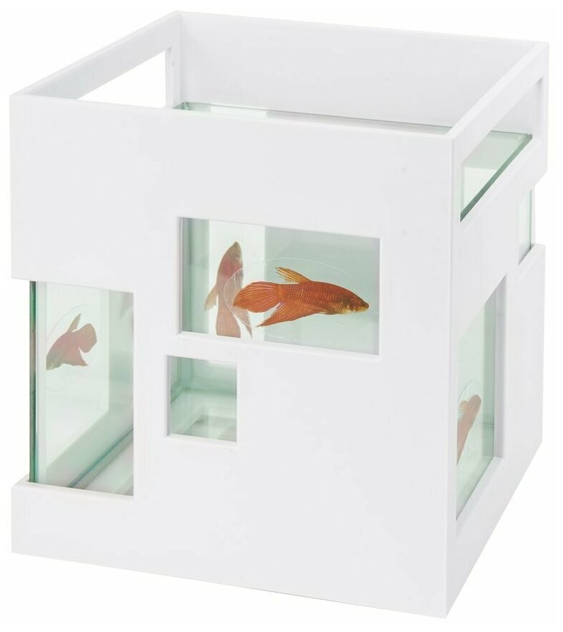 Аквариум UMBRA Fishhotel 460410-660 белый 190х205х190 - фотография № 6