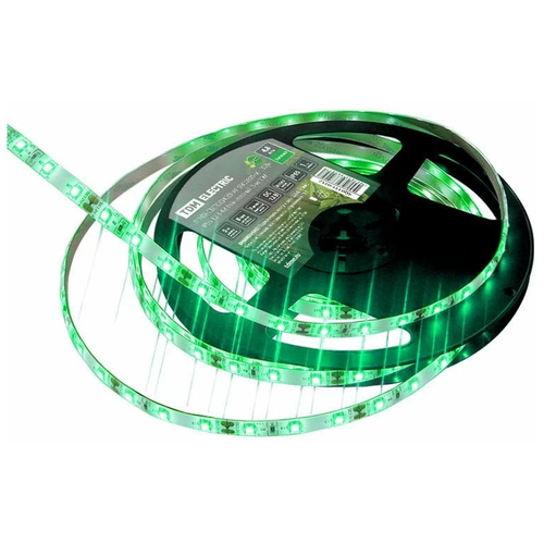 Лента светодиодная SMD2835-60 LED/м-IP65-12 В-4,8 Вт/м-зелёный (5 м) TDM SQ0331-0312 (5 м.)