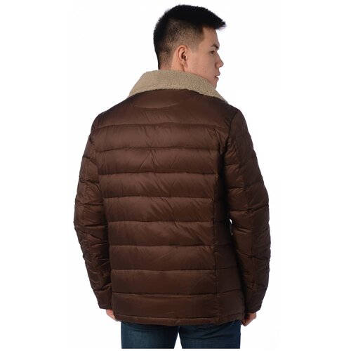 фото Пуховик мужской fanfaroni 16042 (коричневый/48)