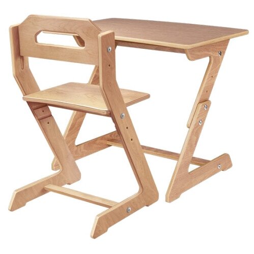 фото Комплект для работы стоя конёк горбунёк стол + стул мини 60x39 см сандал