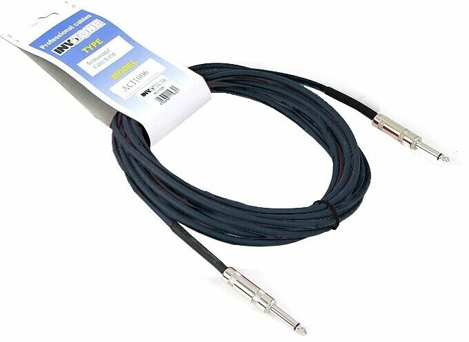Invotone ACI1003BK инструментальный кабель, mono jack 6,3 — mono jack 6,3, длина 3 м (черный)
