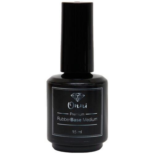 Onni Базовое покрытие Rubber Base Medium Si, прозрачный, 15 мл, 15 г