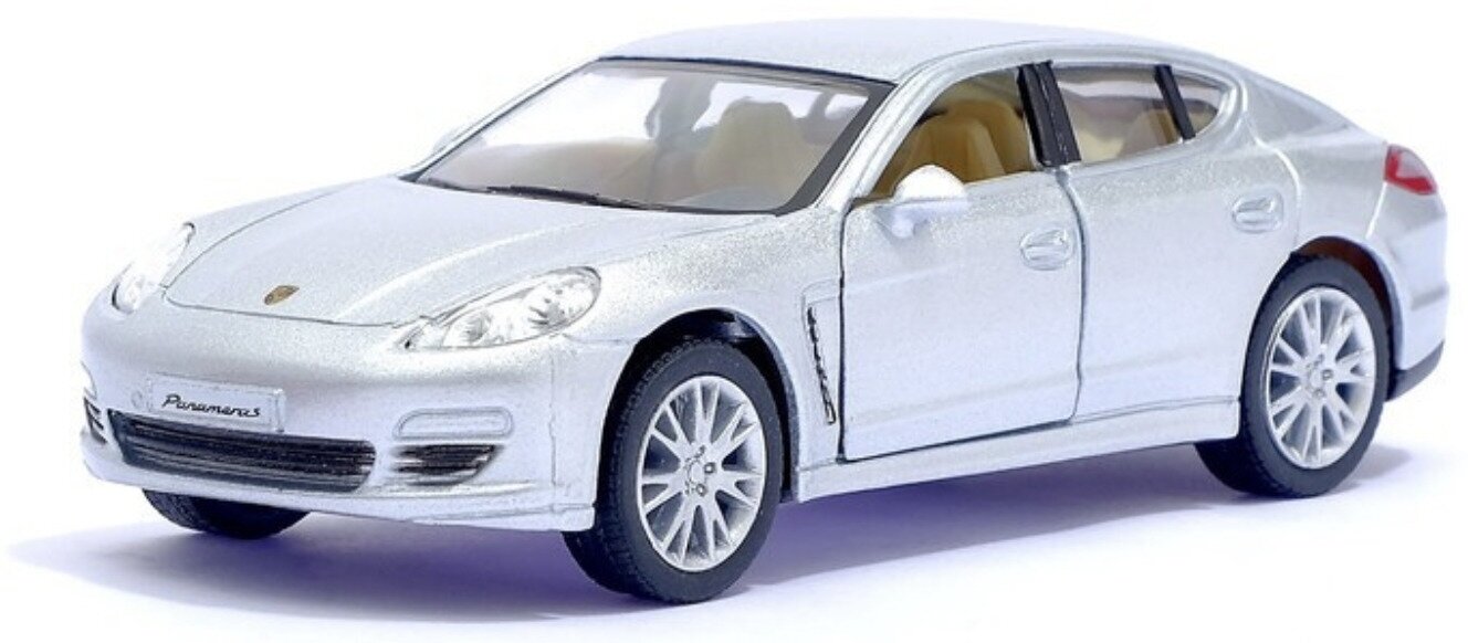 Kinsmart Модель машины Porsche Panamera S 1:40 KT5347W серебристый с 3 лет