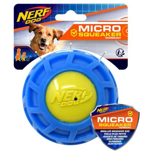 Игрушка для собак Nerf Dog Мяч рифленый из термопластичной резины, 10 см