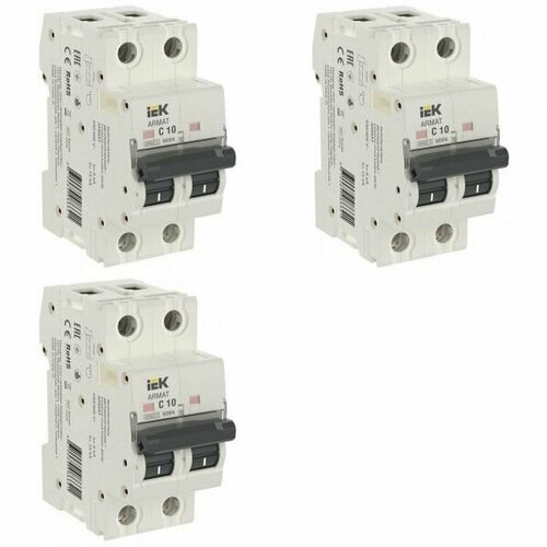 ARMAT Автоматический выключатель M06N 2P C 10А IEK (упаковка 3 шт.)