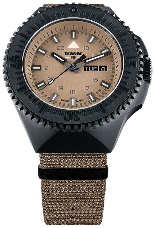 Наручные часы traser P67 special, бежевый, коричневый