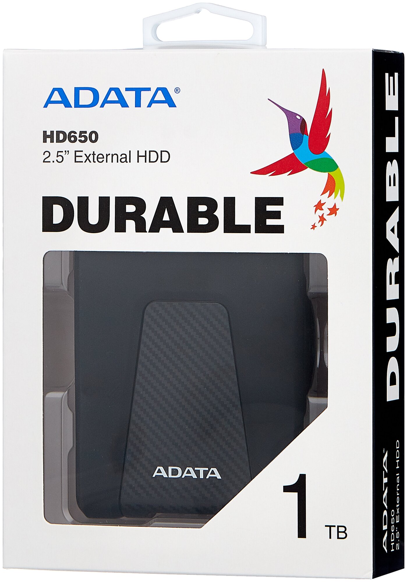 Внешний жесткий диск 2.5 1 Tb USB 3.0 A-Data AHD650-1TU31-CBK черный