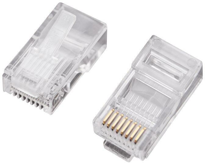 Джек компьютерный RJ45 (8P8C) кат.5E (уп.100шт) Rexant 05-1021