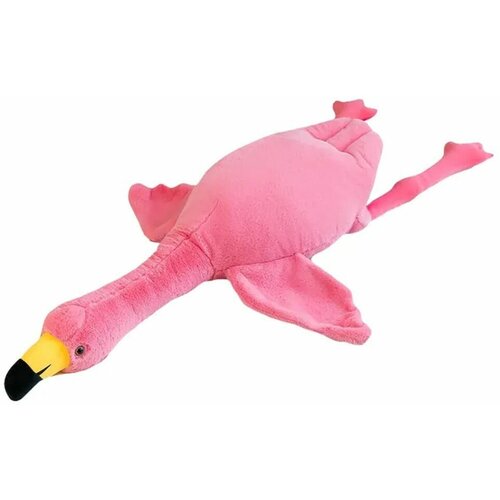Плюшевый розовый фламинго обнимашка 90 см