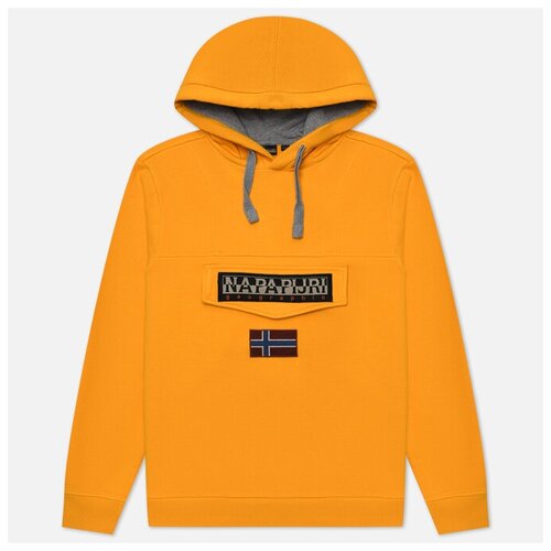 Мужская толстовка Napapijri Burgee Winter Hoodie жёлтый, Размер S