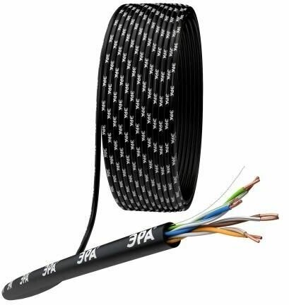 Кабель информационный U/UTP AWG Cat5e CU PE OUTDOOR ЭРА 8x0.2 мм², 305 м - фотография № 5