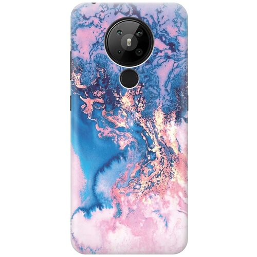 фото Cиликоновый чехол на nokia 5.3 / нокиа 5.3 с принтом "blue marble" gosso