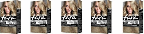 Краска для волос Fara (Фара) Classic, тон 528 - Пепельно-русый х 5шт