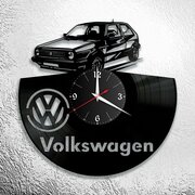 Настенные часы из виниловой пластинки с изображением Volkswagen