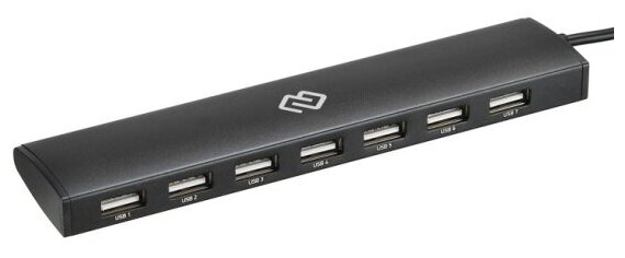 Разветвитель USB Digma HUB-7U2.0-UC-B 7порт. черный