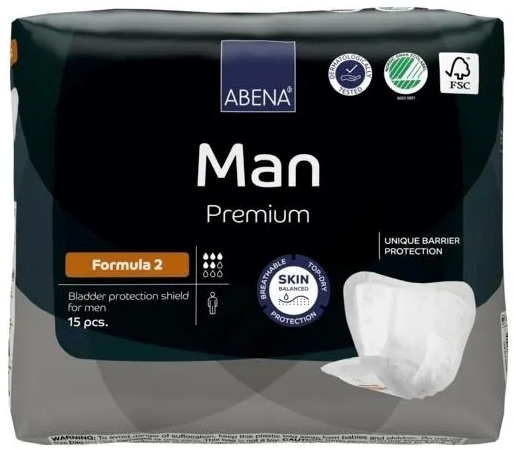 Прокладки для мужчин Abena Man Formula 2, 15 шт.