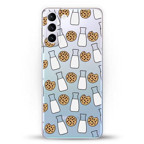фото Силиконовый чехол печеньки и молоко на samsung galaxy s21+ andy & paul