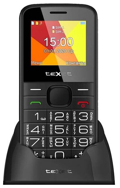 TEXET Телефон teXet TM-B201 Black - фотография № 1