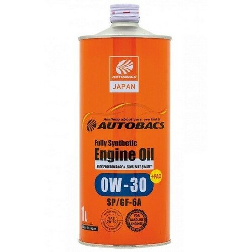Engine Oil 0W-30 SP GF-6A Масло моторное синтетическое 1L, AUTOBACS A00032233 (1 шт.)