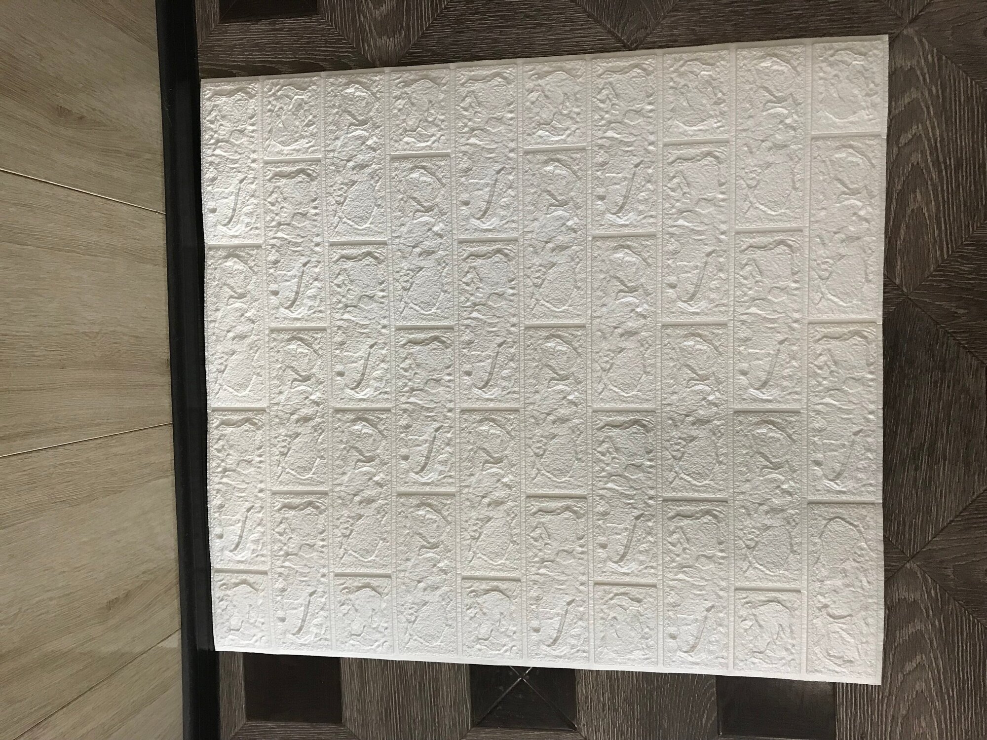 Самоклеющиеся стеновые панели 3D, "Кирпич белый" (0,7*0,77*0,04)м (цена за 1 шт.) (1 уп-10 шт) - фотография № 9