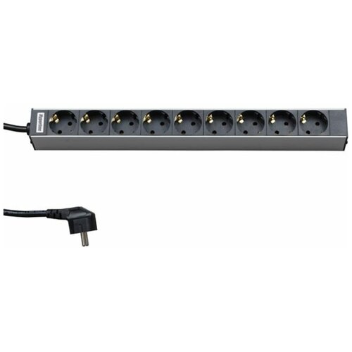 блок розеток pdu hyperline she19 9sh 2 5eu Блок розеток Hyperline SHT19-9SH-2.5EU