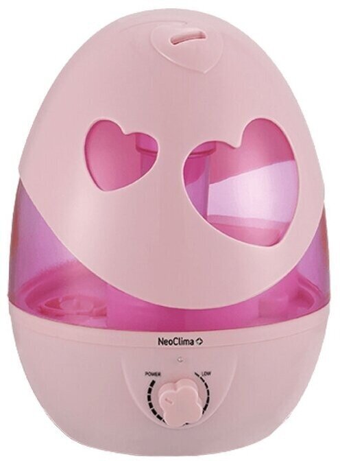 фото NHL-320SH Увлажнитель воздуха ультразвуковой детский NHL-320SH 3.2л, сердце, 25Вт, подсветка (уп.12шт)