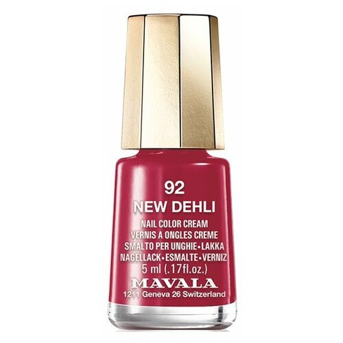 Mavala Лак для ногтей Nail Color Cream, 5 мл, 92 New Dehli