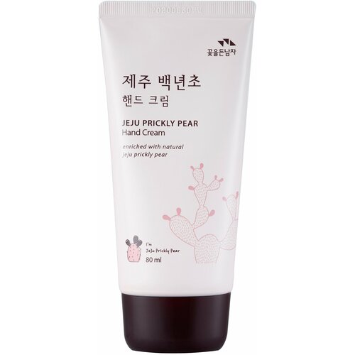 Flor de man Крем для рук Jeju Prickly Pear с кактусом увлажняющий, 80мл