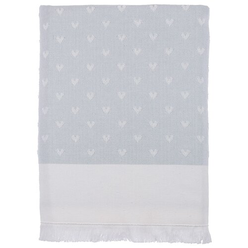 фото Tivolyo home hearts банное полотенце жаккард бирюзовый
