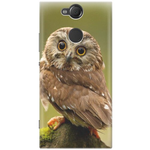 фото Cиликоновый чехол на sony xperia xa2 / сони иксперия ха2 с принтом "сова на дереве" gosso