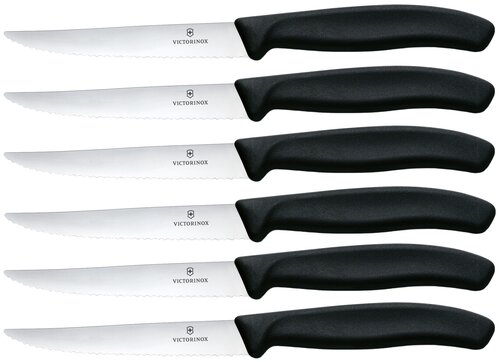 VICTORINOX Набор ножей для стейка Swiss Classic 6 шт. черный 6 6 23 см