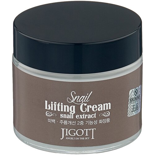 Jigott Подтягивающий крем для лица с экстрактом слизи улитки Snail Lifting Cream, 70 мл