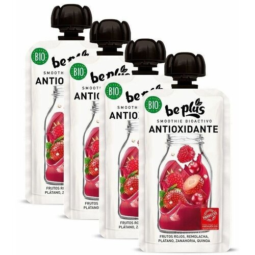 Смузи Be Plus Антиоксидант (antioxidante) Биоактивный Без сахара 4 шт по 120 г