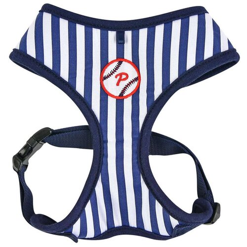 Шлейка Puppia Sport harness A, обхват шеи 36  см, красный/голубой, L