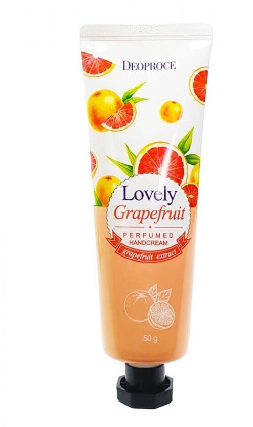 DEOPROCE LOVELY GRAPEFRUIT PERFUMED HANDCREAM Крем для рук с ароматом грейпфрута 50г