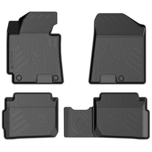 фото Коврики в салон полиуретановые для kia cerato (13-18), rezkon