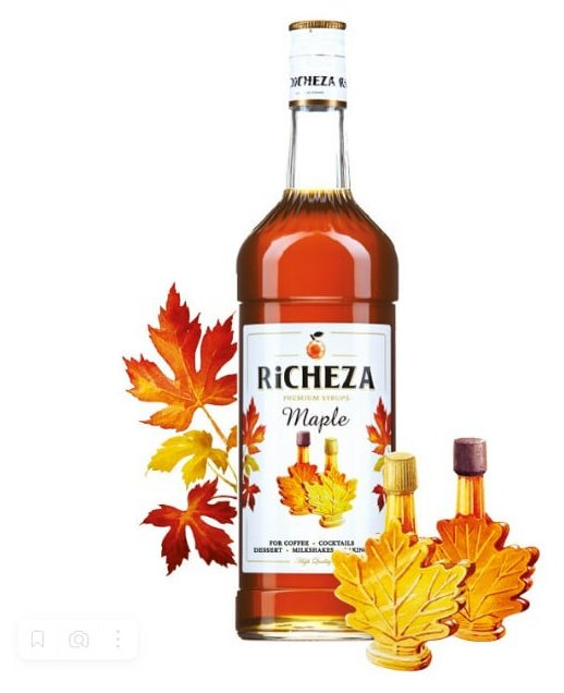 Сироп для кофе и коктейлей RiCHEZA Ричеза Кленовый (1л)