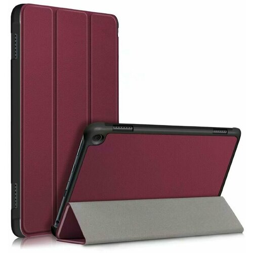 Планшетный чехол для Amazon Kindle Fire HD 8 / 8 Plus (2020), 8 дюймов (темно-красный) multicolor tablet cover case suitable for amazon fire 7 fire hd 8 fire hd 10 anti dust leather cover case protective shell