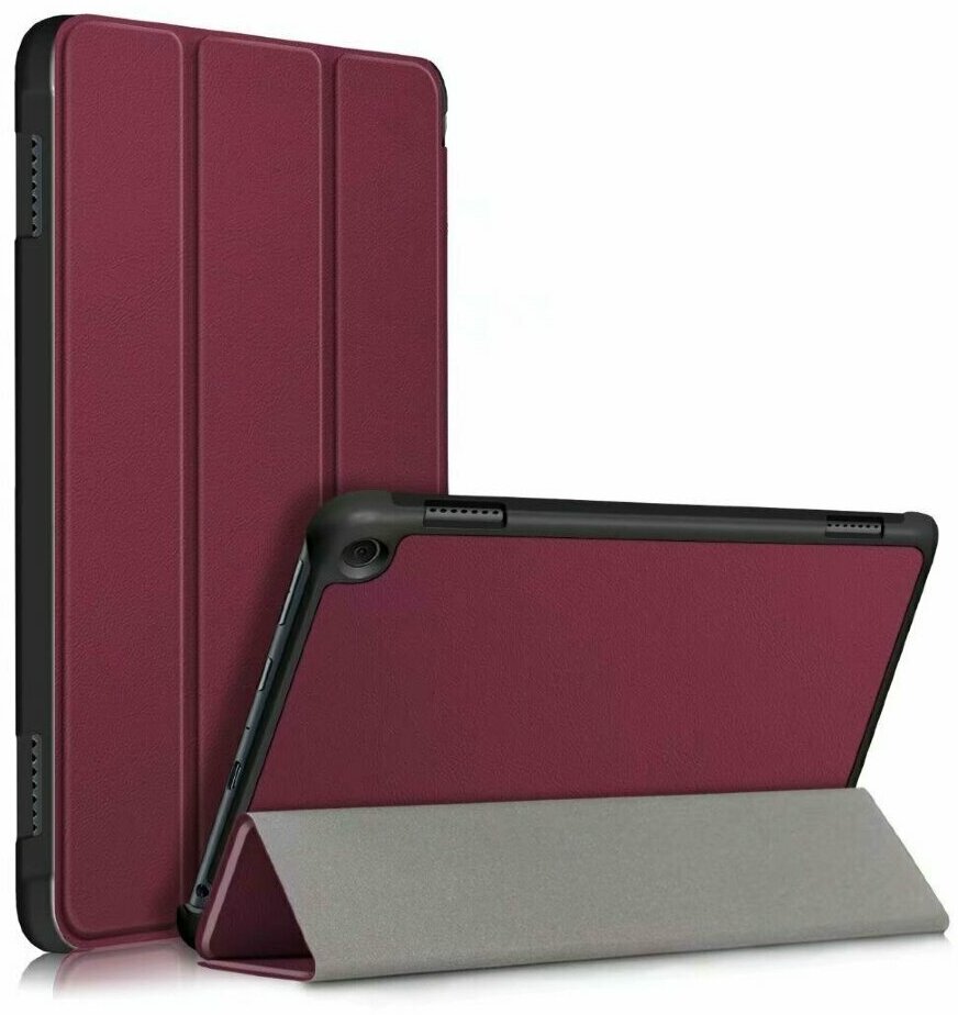 Планшетный чехол для Amazon Kindle Fire HD 8 / 8 Plus (2020) 8 дюймов (темно-красный)