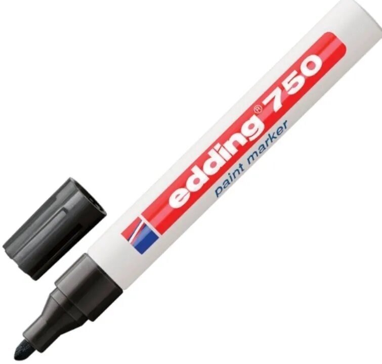 Маркер Edding e750 Paint marker Lackmarker черный