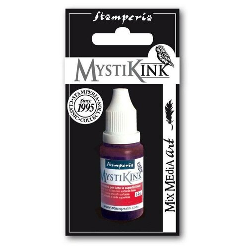 Краскa с экстра блеском Mystik ink флакон 7,5 х 14,8 см красный 18 мл STAMPERIA KAMYST04