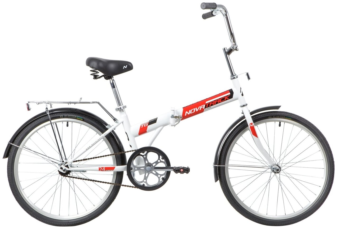 Велосипед Novatrack TG-24 Classic, белый, 24", рама 14.5". 24NFTG1. WT20