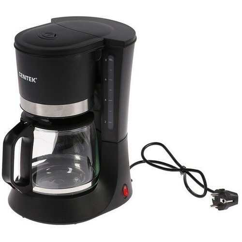 Кофеварка Centek CT-1141 капельная 800 Вт 12 л противокапельная система чёрная 429100₽
