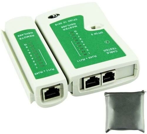 Тестер сетевой AT15252 кабель LAN и телефон - utp/stp RJ45, RJ12